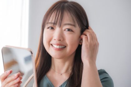 女性の笑顔